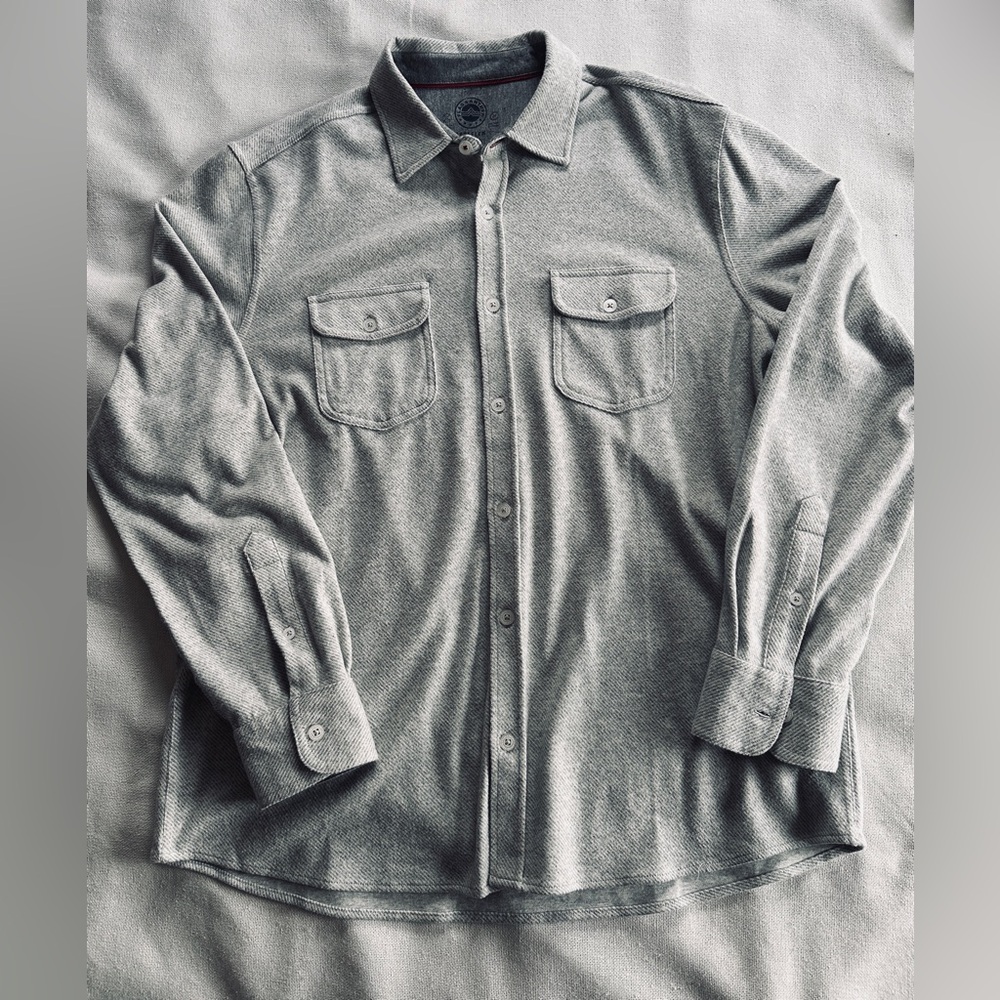 FLAG & ANTHEM Hero Stretch Twill Soft Long Sleeve Performance Shirt | Mens XL